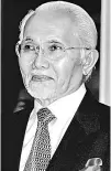  ??  ?? Tun Pehin Sri Abdul Taib Mahmud