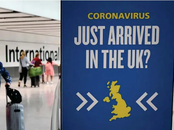  ??  ?? It may be best to delay your arrival to the UK until 27 May (EPA)