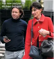  ??  ?? Her new partner is Michael Douglas