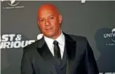  ?? AP PHOTO/THIBAULT CAMUS ?? In 2017, Vin Diesel poses during the premiere of Fast and Furious 8 in Paris.