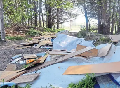  ??  ?? There has been a surge in illegal dumping in rural spots during lockdown.