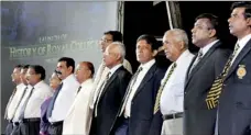  ??  ?? Royal College Principal Upali Gunasekara, Lalith Weeratunge and others present at the event. Pic by Indika Handuwala