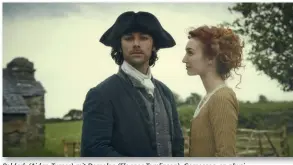  ??  ?? Poldark (Aidan Turner) mit Demelza (Eleanor Tomlinson). Gemessen an physischen Vorzügen muss die junge Dame ja ein richtig guter Mensch sein