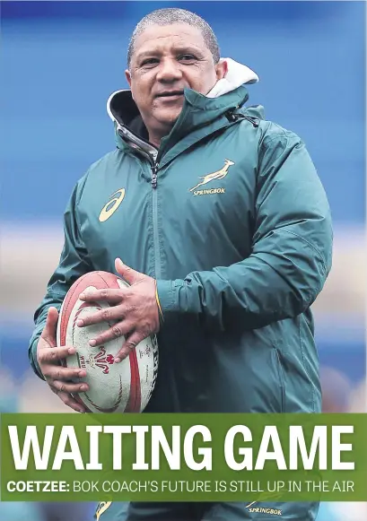 ?? Picture: Gallo Images ?? IN LIMBO. Springbok coach Allister Coetzee is still awaiting his fate.