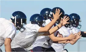  ?? DEAN HANSON/JOURNAL ?? The Capital High School Jaguars will soon be gearing up for a truncated football season.