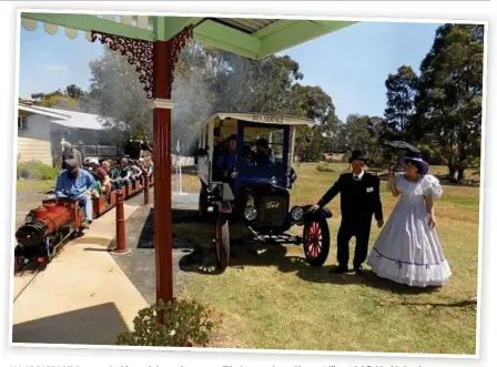  ?? Photo: contribute­d ?? ALL ABOARD!: Miniature train rides and vintage bus tours will be in operation at Pioneer Village Highfields this Sunday.