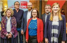  ?? Foto: Hans Bucsek ?? Neuwahlen beim SPD-Unterbezir­k Landsberg: (von links) Sunna Schwarz, Felix Büchner, Marcus Noack, Maria Deingruber, Albert Thurner und Carmen Wegge.