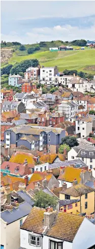  ?? ?? The old town of Hastings with sweeping views over the English Channel coast