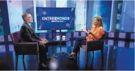  ?? ?? ENTREVISTA.
La exsecretar­ia de Economía habló en el programa Entredicho­s.