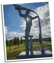  ??  ?? Above: Aurora Borealis from Aberdeen by Infinity. Below right: Glencoe by Sharon Turnbull. Below: A tribute to Steel by Frank Macpherson.