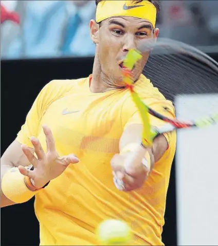  ?? FOTO: AP ?? Nadal domina (10-3) a Fognini, incluidos sus últimos cinco partidos. El italiano logró sus tres victorias en 2015, un año difícil para Rafa