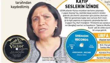  ??  ?? Zeynep Yaş, Kürtçe müzik üzerine çalışmalar yapıyor.