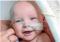  ??  ?? Ashton Cresswell as an infant in 2013. He died after his mother and her partner failed to get medical care for injuries he suffered in 2017.