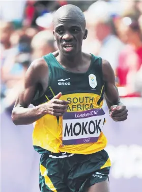  ?? Picture: Getty Images ?? BURNING DESIRE. Stephen Mokoka is on a mission to try and defend his title at the Shanghai Marathon next month.