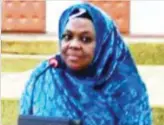  ??  ?? Hajiya Kulu Abdullahi Sifawa, Women and Children Affairs Commission­er