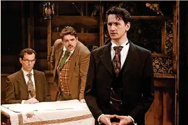  ?? ?? Blake Kubena as Inspector White-Mason, Joseph Derrington as Dr Watson and Bobby Bradley as Sherlock Holmes