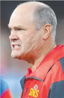  ??  ?? Gold Coast Suns coach Rodney Eade was axed yesterday.