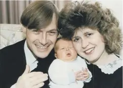  ?? ?? David Amess and wife Julia with their fourth child, Alexandra