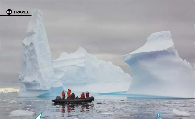  ?? Photo: GETTY IMAGES ?? 3 CUT THE ICE 3. Enjoy crystal clear polar water between whales in one direction and mountains in the other, while paddle-boating standing up