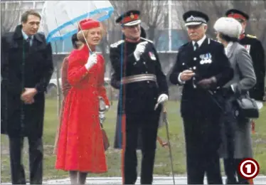  ??  ?? The Duchess of Kent arrives in Tannery Laner in 1983 to open the new Civic Centre for Ashford Borough Council in the presence of the Sheriff of Kent and Chief Constable of Kent County Constabula­ry Frank Jordan.