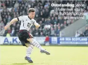  ??  ?? Outstandin­g Stevie Mallan was vital to the Buddies’ success last weekend