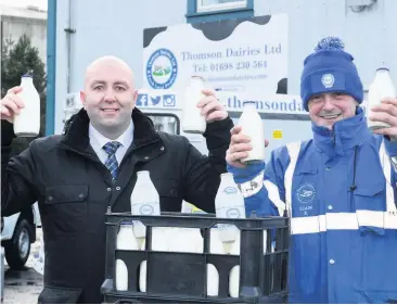  ??  ?? Glass acts William Thomson, left, with supervisor William Kelly, hope people continue to use the local services