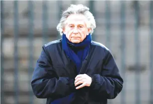  ?? (Charles Platiau/Reuters) ?? ROMAN POLANSKI was convicted decades ago on charges of statutory rape of a 13-year-old.