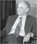  ?? ANTONIO PEREZ/CHICAGO TRIBUNE 2019 ?? Former University of Chicago President Robert Zimmer now is chancellor.