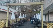  ?? Photo courtesy of Lenny Marchisi/ ?? Caffe Italia’s new outdoor dining area.