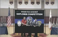  ?? PHOTO COURTESY CITY OF EL CENTRO ?? The El Centro Police Department Explorers POST 1908 traffic stop team poses for a photo after winning Fifth Place at the 2023 Explorer Competitio­n in Riverside, California.