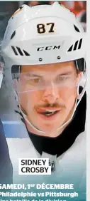  ??  ?? SIDNEY CROSBY