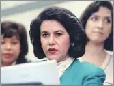  ?? Luis Sinco Los Angeles Times ?? TUMULTUOUS TIMES Edith Perez, shown in 1997, led the L.A. Police Commission at a time when the LAPD faced calls for reform in the wake of the Rodney King beating.