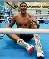  ?? GETTY IMAGES ?? British boxing superstar Anthony Joshua has every reason to smile with a $38m payday looming for his unificatio­n fight with Joseph Parker.