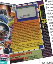  ??  ?? Quix as it appeared on the Megatape pages of ZZAP! 64, Issue 89. The blue squares in the corner of the box are