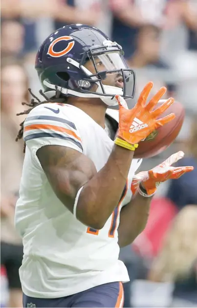  ?? AP ?? Kevin White, Ryan Pace’s first draft pick with the Bears, suffered a season-ending injury in each of his first three seasons.