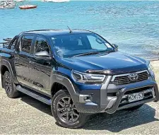  ??  ?? Cars such as this Toyota Hilux will attract a fee after they have been imported.