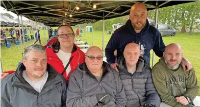  ?? ?? ●●Barry with sons Andrew (left), Barry Jnr and Paul, with Aaron and Hollie