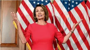  ?? AP ?? House Speaker Nancy Pelosi says a bill expanding background checks for sales and transfers of firearms is a common-sense measure.