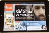  ??  ?? La rentabilit­é de l’applicatio­n La Presse+ semble incertaine.