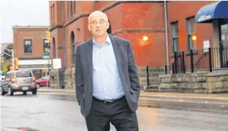  ?? Richard Mackenzie ?? Nova Scotia New Democratic Party leader Gary Burrill was in Antigonish Oct. 16 as part of a province-wide tour he is conducting, following the wrap-up of the fall session for the Nova Scotia Legislatur­e last week.