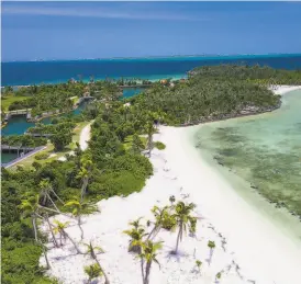  ?? Montage Cay ?? Montage Cay, a luxury resort that will be completed in 2023, will rest along the Sea of Abaco in the Bahamas.