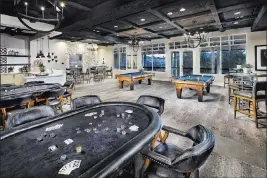  ?? Lennar ?? The billiard and poker room is on the second floor of the 22,713-square-foot clubhouse at Lennar’s age-qualified community, Heritage at Cadence.
