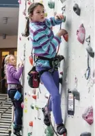  ??  ?? Climbing helps children build confidence and strength