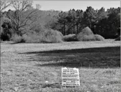  ?? Blake Silvers ?? A parcel of 37 acres off Dews Pond Road was approved for annexation into the city and granted a zoning change from county agricultur­al to city planned residentia­l developmen­t in early March by the Calhoun City Council.