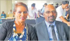  ?? Picture: RUSIATE VUNIREWA ?? Newly inducted JP Abraham Dalip with wife Sarah Sharma.