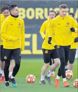  ??  ?? VUELVE REUS. El alemán es la mejor baza del Dortmund.