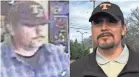  ?? EL PASO POLICE DEPARTMENT AND DANIEL BORUNDA/EL PASO TIMES ?? A security camera still image of a man sought by El Paso police for heroic actions in the Aug. 3 Walmart shooting is shown at left; Lazaro Ponce, right, says he is that man.
