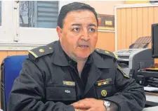  ??  ?? Claudio Petrizán, jefe de la Policía Distrital.