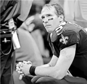  ?? CHUCK COOK, USA TODAY SPORTS ?? The Saints and quarterbac­k Drew Brees are dealing with an 0-2 start after Sunday’s loss to the Patriots.
Miami Dolphins at New York Jets