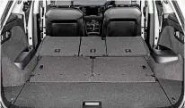  ??  ?? LOAD AREA Fold the rear seats, and the Kodiaq offers a huge 2,065-litre capacity – more than rivals like Discovery Sport